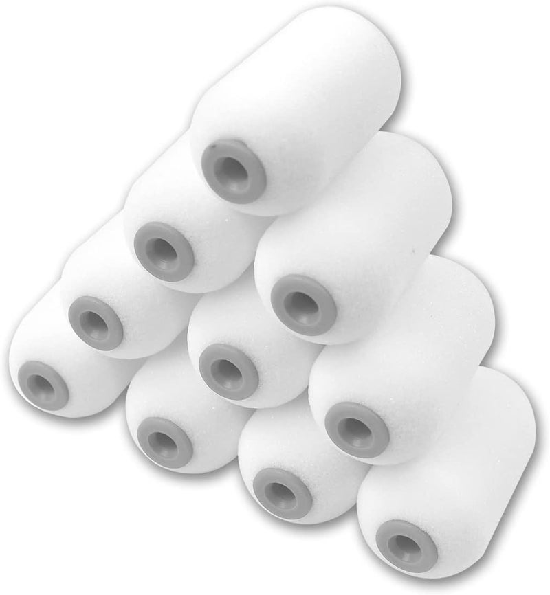 Rolling Dog Foam Roller Paint - 2 Inch Paint Rollers, High Density Small Foam Paint Roller Covers or Cutting in and Detail Painting (Pack of 10) - Image 1